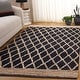 preview thumbnail 45 of 125, SAFAVIEH Handmade Natural Fiber Bethia Casual Jute Trellis Rug 3' x 5' - Charcoal - Rectangle