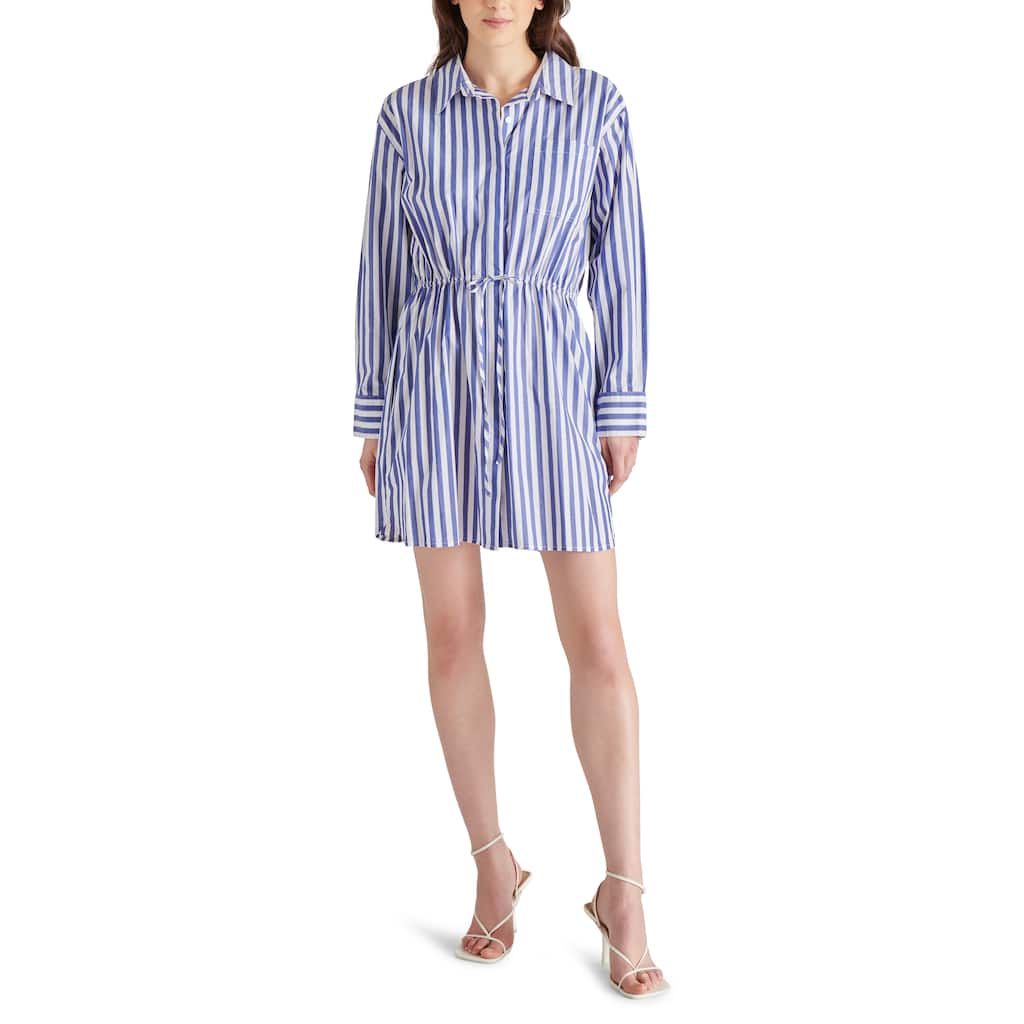 Steve Madden Rani Cotton Drawstring Shirtdress