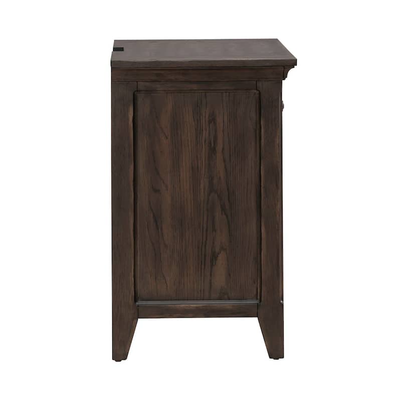 Paradise Valley Saddle Brown Panel Bed, Dresser and Mirror, & Nightstand