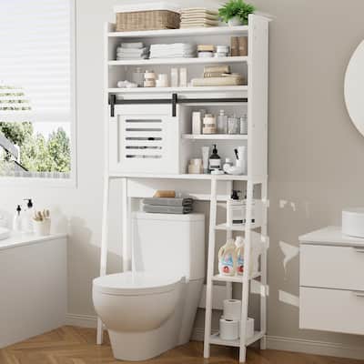 Over The Toilet Storage Cabinet – Farmhouse Storage Cabinet With Sliding Door