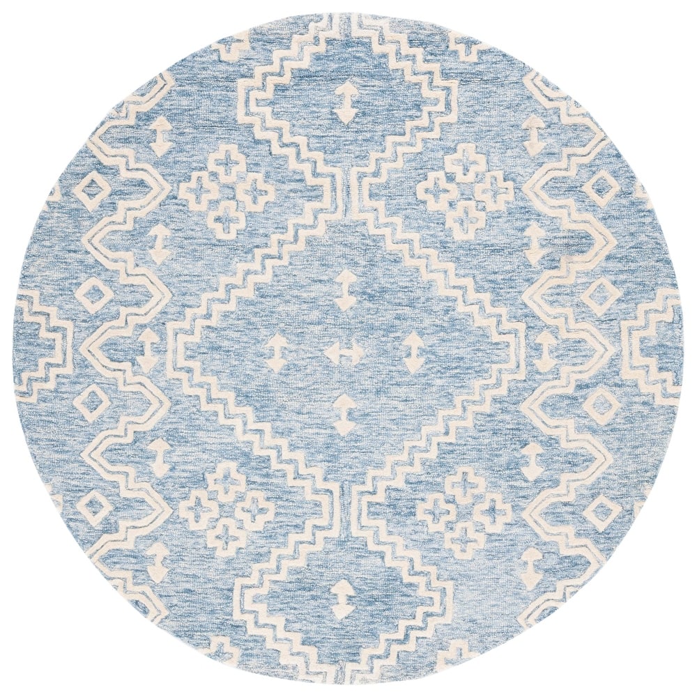 SAFAVIEH Handmade Abstract Ruveyda Modern Wool Rug