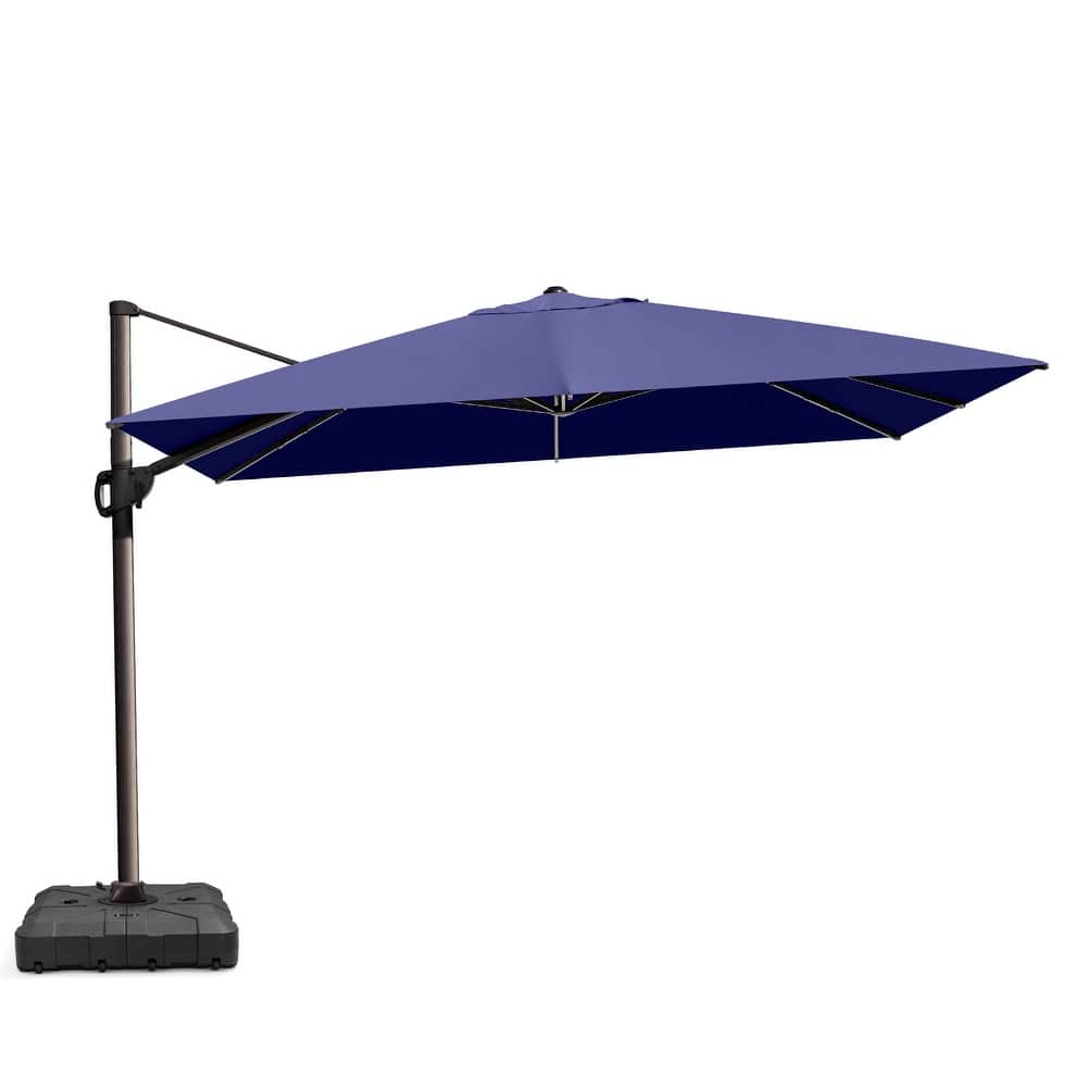 VredHom 9 x 12 FT Outdoor Patio Aluminum Cantilever-Offset Umbrella with Wheel Base
