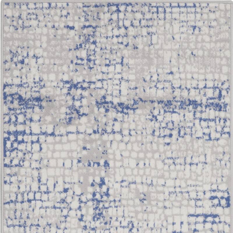 Fodeg Power Loomed Abstract Modern Stain Resistant Area Rug By HomeRoots - 60' X '36' X '0.39