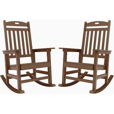 WINSOON All Weather Outdoor Rocking Chair, Set of 2