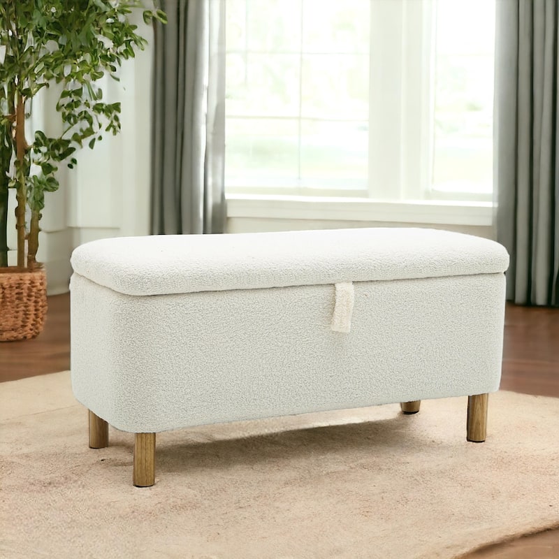 39'' L Upholstered Storage Ottoman Bench