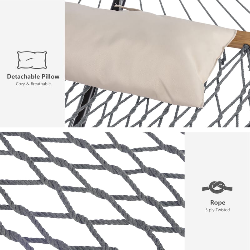 2 Person Cotton Rope with Stand