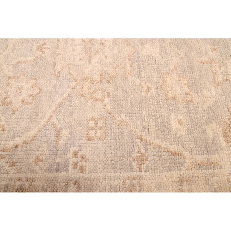 ECARPETGALLERY Hand-knotted Finest Oushak Grey Wool Rug - 7'8 x 9'8