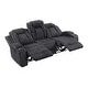 preview thumbnail 19 of 35, Brynda Corduroy 3-Piece Manual Double Reclining Sofa Sets