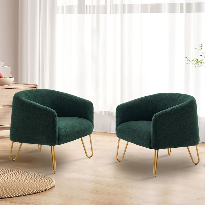 Modern Lite Luxury Gold Legged Accent Chair Versatile Pick for Living Room Bedroom​