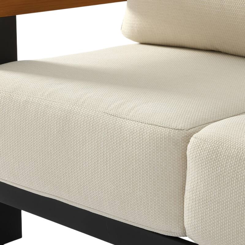 50.39'' Wide Outdoor Patio Sofa With Cushions