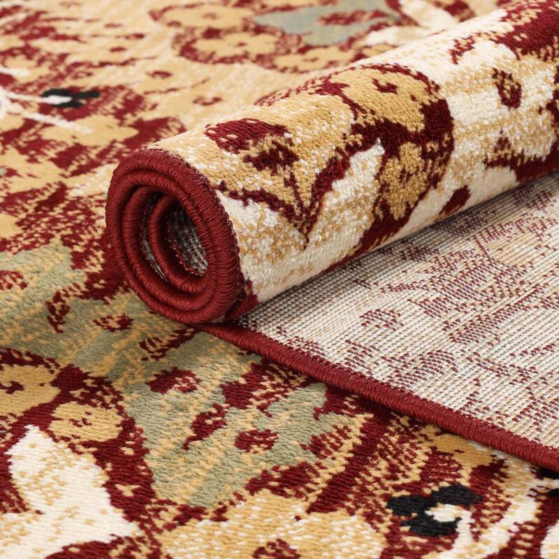 Superior Augusta Vintage Floral Damask Indoor Runner or Area Rug
