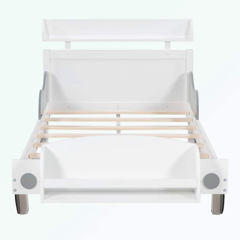 Full Size Canopy Platform bed with two Drawers