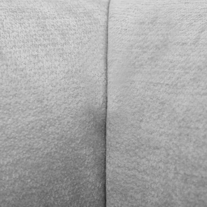 122" Modern L-Shaped Sectional Sofa, 2-Piece Set, Gray, Foam & Polyester