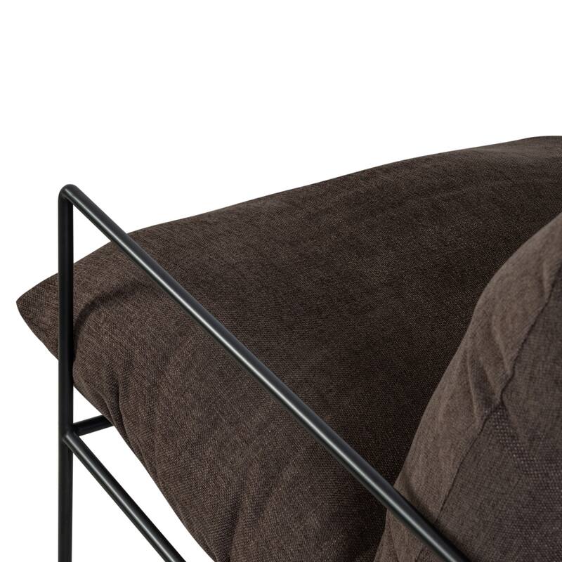 Rogan Modern Industrial Accent Chair