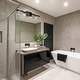 preview thumbnail 3 of 1, Madrona 4-light LED Bath and Vanity Light with Clear Seedy Acrylic