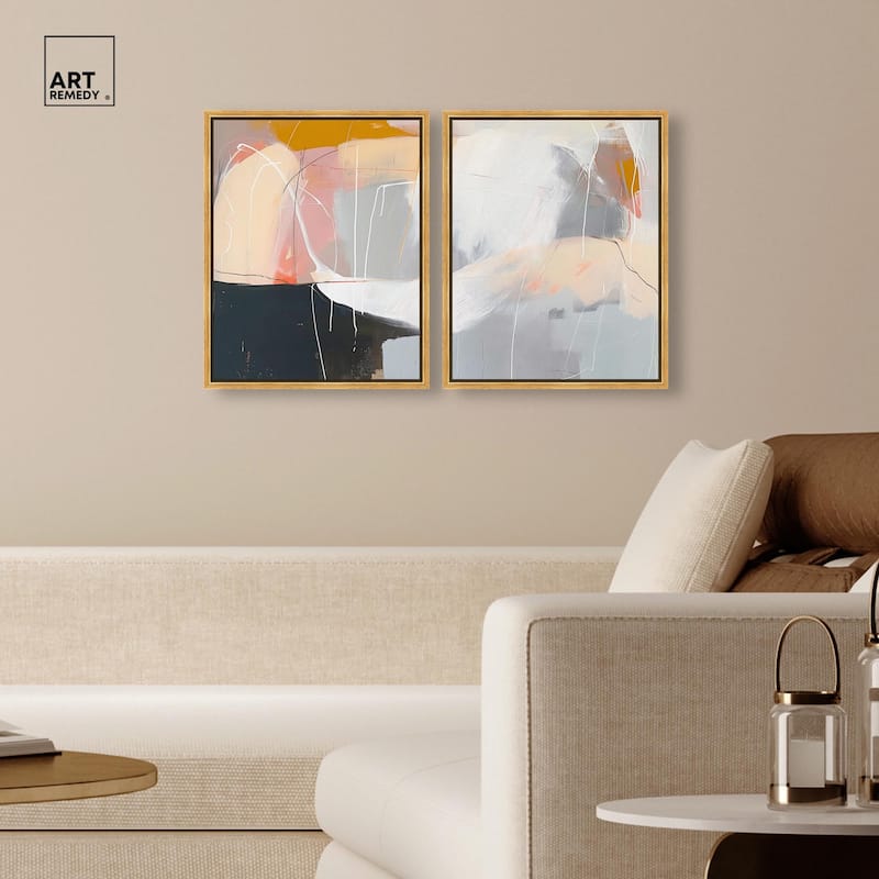 California in Haze Canvas Set of 2 by Art Remedy