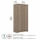 preview thumbnail 61 of 81, Cabot Tall Storage Cabinet with Doors by Bush Furniture