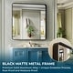 preview thumbnail 4 of 141, Apmir Metal Frame Tempered Glass Bathroom Vanity Mirror for Wall, Cloakroom, Bedroom