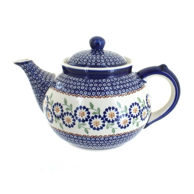 Blue Rose Polish Pottery C017 Manufaktura Teapot