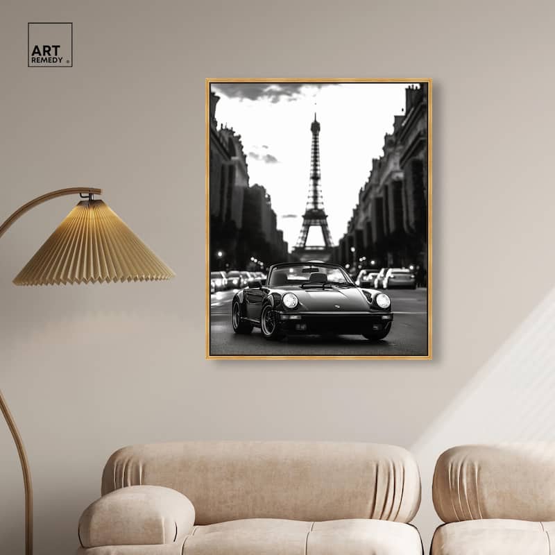 Street Scene with Porsche Canvas by Art Remedy