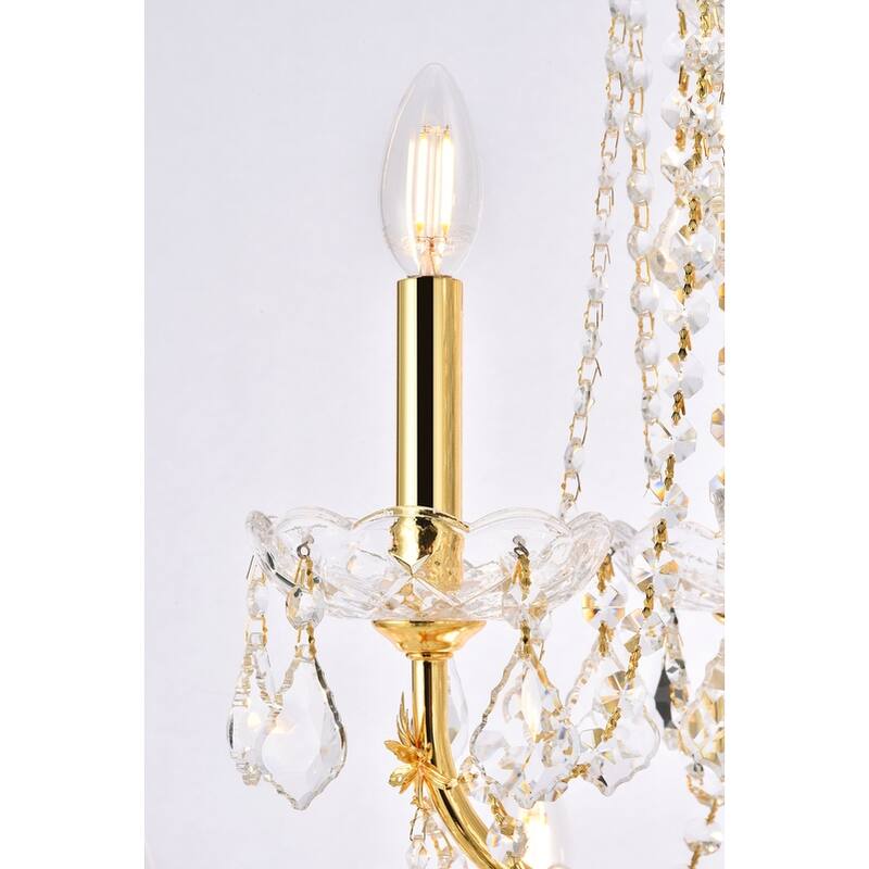 Fleur Illumination 24 light Gold Chandelier