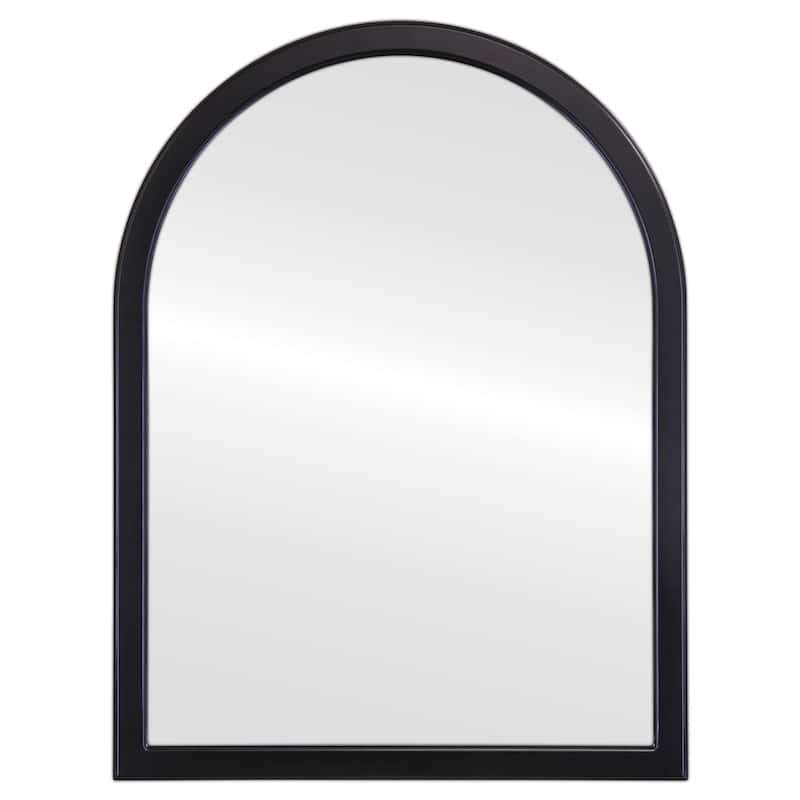 Mifflin Framed Vanity Mirror - Crescent Cathedral - 24.4x32.4 - Black