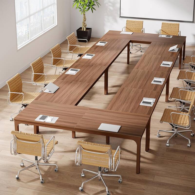 78.74" Large Rectangle Conference Table/Desk, Modern Seminar Meeting Table, Business Tables for Boardroom & Office