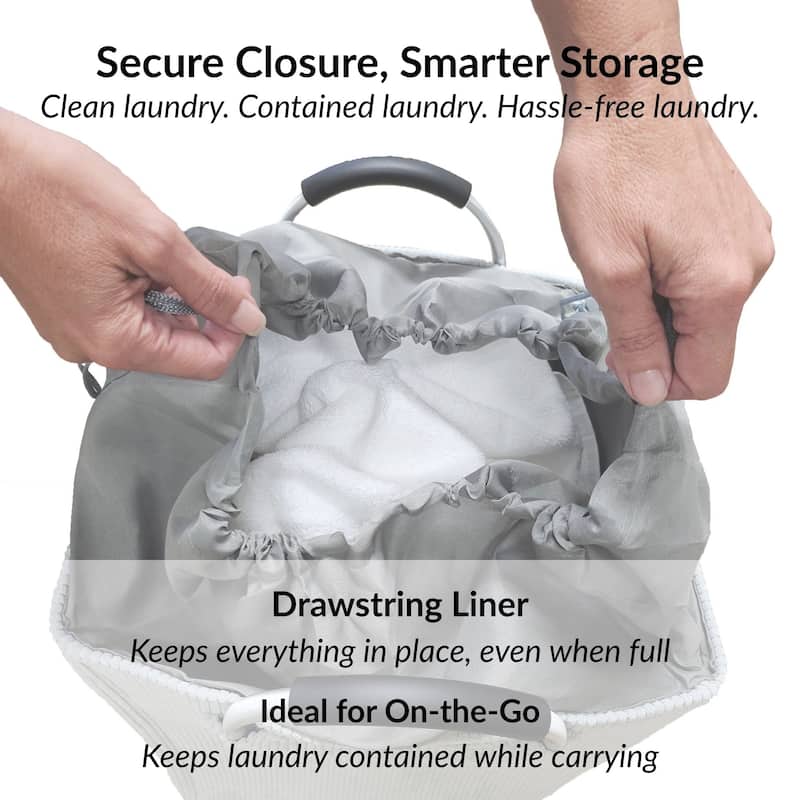 Corduroy Laundry Basket 55L - 14 L x 12 W x 25 H