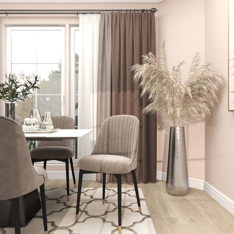 Silver Aluminum Metal Tall Hammered Vase