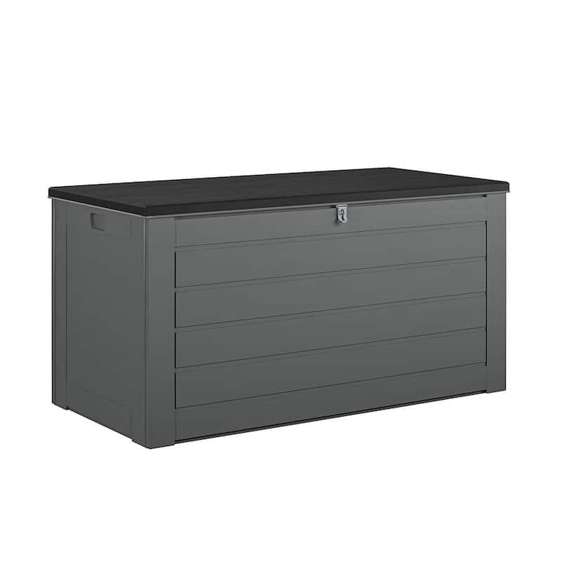 Cosco Outdoor Extra Large Patio Deck Storage Box - Black/Charcoal