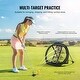 preview thumbnail 3 of 5, Golf Chipping Net for Backyard Driving Training Swing, Gift for Men, Black - 2.8x2.4FT