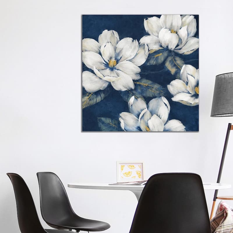 iCanvas "Magnolias Indigo" by Nan Canvas Print - 37x37x1.5