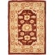 preview thumbnail 93 of 141, SAFAVIEH Handmade Anatolia Madeline Traditional Hand-spun Wool Rug 2' x 3' - Red/Sage - Runner