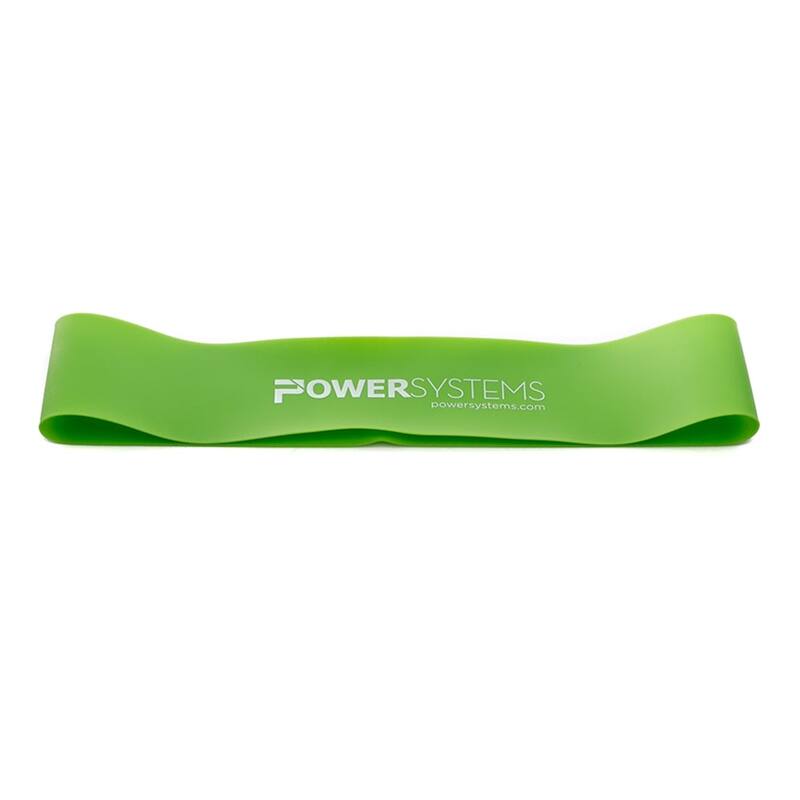 Power Systems 9" Mini Versa-Loop Exercise Band Workout Band - Green - Light