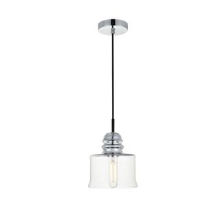 Living District Wiley Collection Chrome Flush Mount