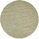 preview thumbnail 59 of 61, SAFAVIEH Handmade Soho Aloisa Roses N.Z. Wool Rug 6' Round - Soft Lt. Blue/Ivory - Round