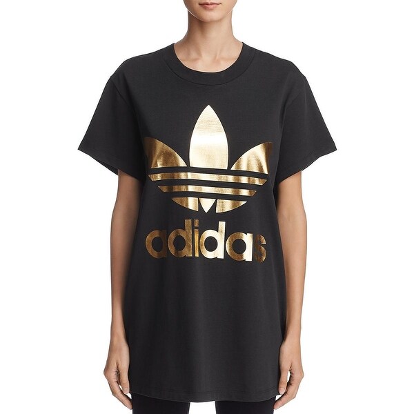adidas metallic t shirt