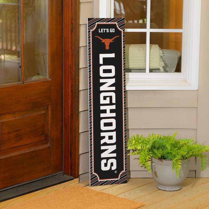 47" Double Sided Seasonal Porch Leaner, University of Texas - 47" x 11.25"