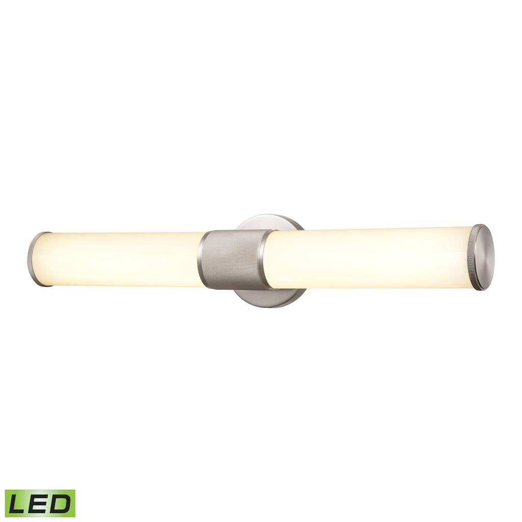 Conduit 24-inch Wide Integrated LED Vanity Light in Matte Nickel - 24