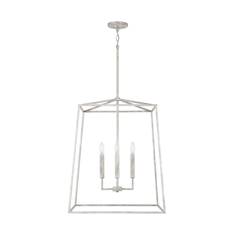 Thea 4-light Foyer Pendant - 27.5"H x 22"W - Mystic Sand