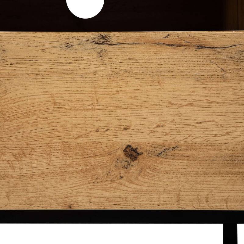 70.90'' Modern TV Stand with Drop Down Door