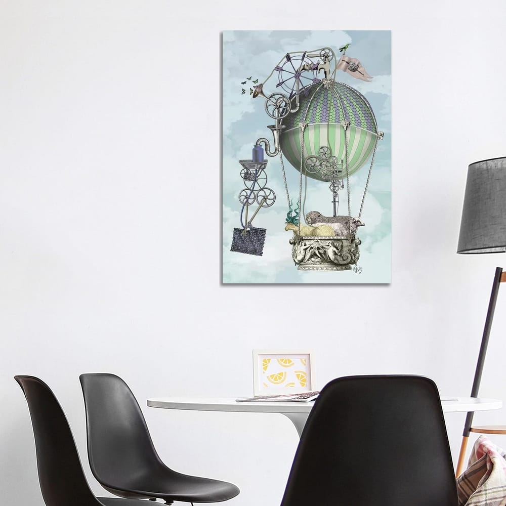 iCanvas "The Knitting Machine" by Fab Funky Canvas Print