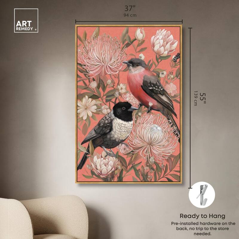 Protea Paradise Canvas by Art Remedy