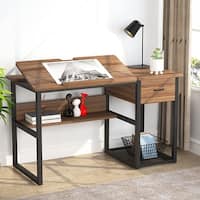 Drafting Table Drawing Computer Desk Artist Craft Table with Adjustable ...