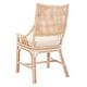 preview thumbnail 19 of 34, SAFAVIEH Donatella Coastal Rattan Cushion Chair - 22" W x 24" L x 37" H