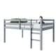 preview thumbnail 6 of 10, Full Rubber Wood Loft Bed with Ladder,Grey