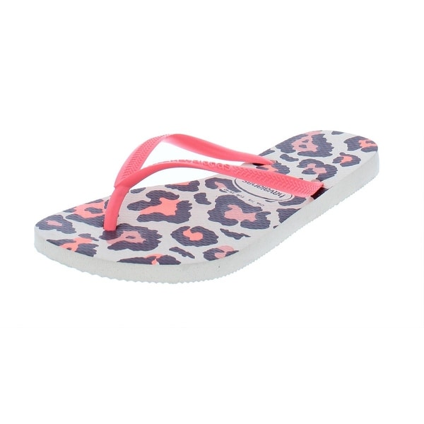 animal flip flops womens