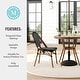 preview thumbnail 16 of 29, Martha Stewart All Weather Woven Bistro Table and Chairs Set with Aluminum Frames - 19"W x 21.75"D x 35"H