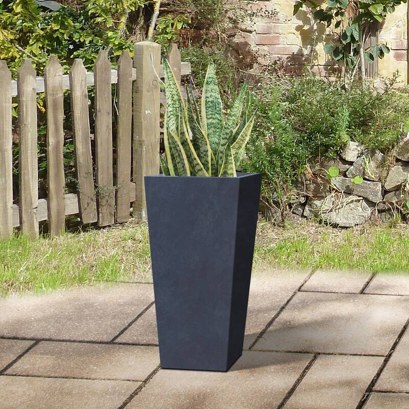 DurX-litecrete Lightweight Concrete Modern Tapered RECT CHR PLNTR-L