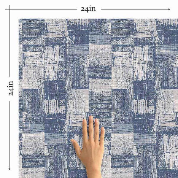 Blue Linen Peel and Stick Removable Wallpaper 8658 Bed Bath & Beyond